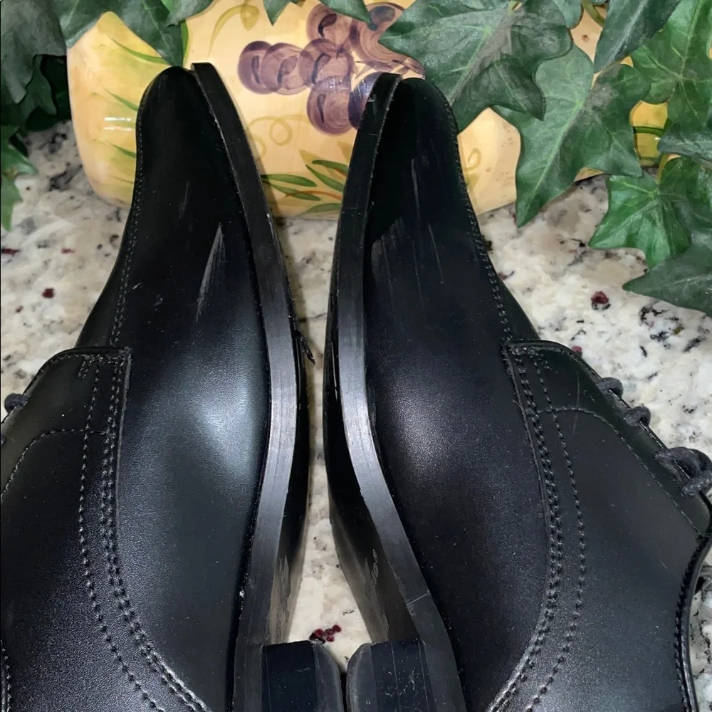 VANGELO Size 9.5 Classic Black Men's Dress Shoes Tie ups Worn 1X to the Prom